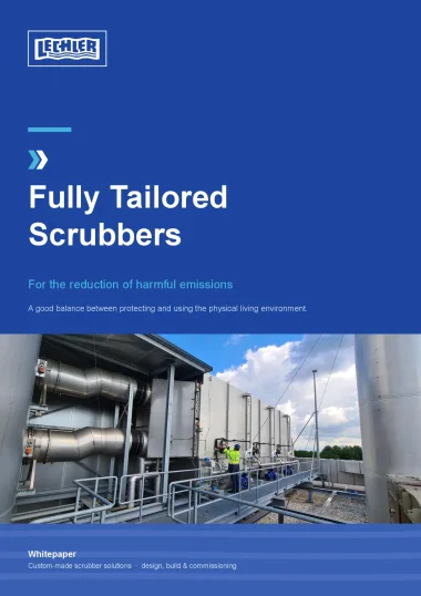 Cover of the Lechler whitepaper Fully Tailored Scrubbers